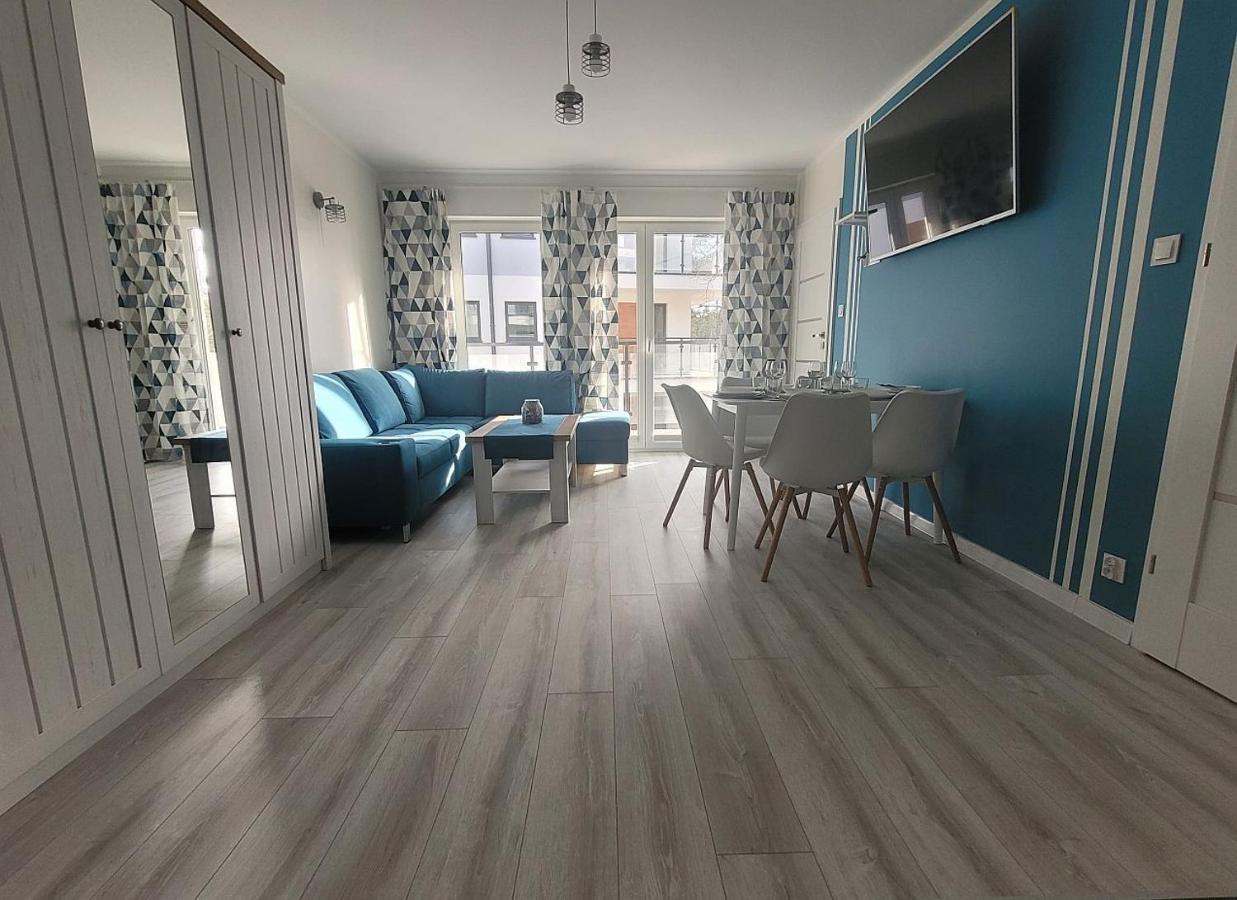 Pobierowo Baltic Apartament Turkusowy Exteriör bild