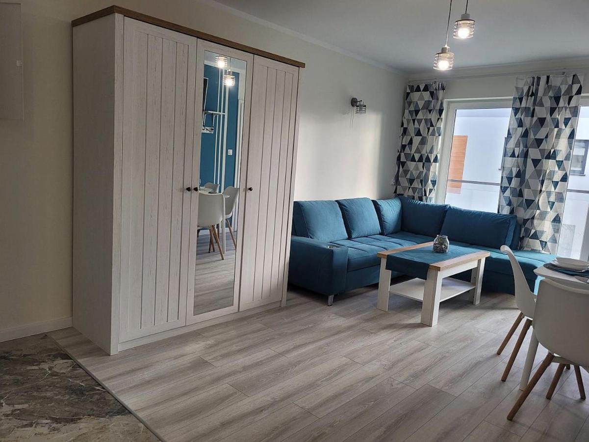 Pobierowo Baltic Apartament Turkusowy Exteriör bild