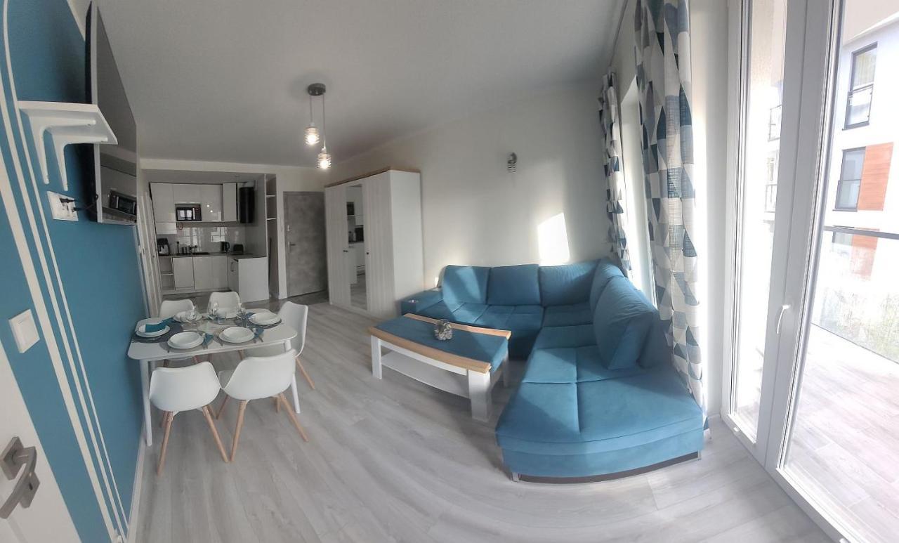 Pobierowo Baltic Apartament Turkusowy Exteriör bild