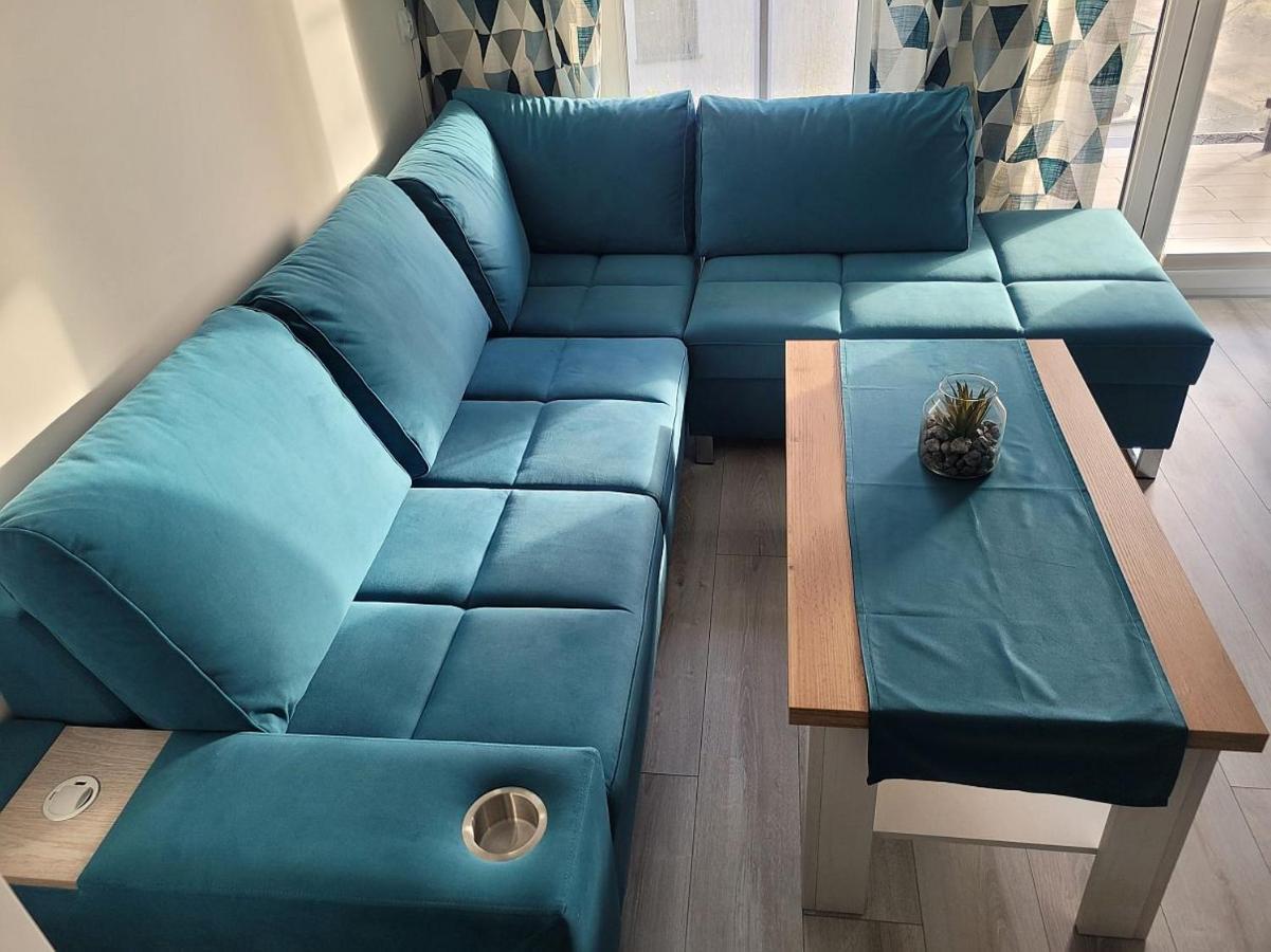 Pobierowo Baltic Apartament Turkusowy Exteriör bild