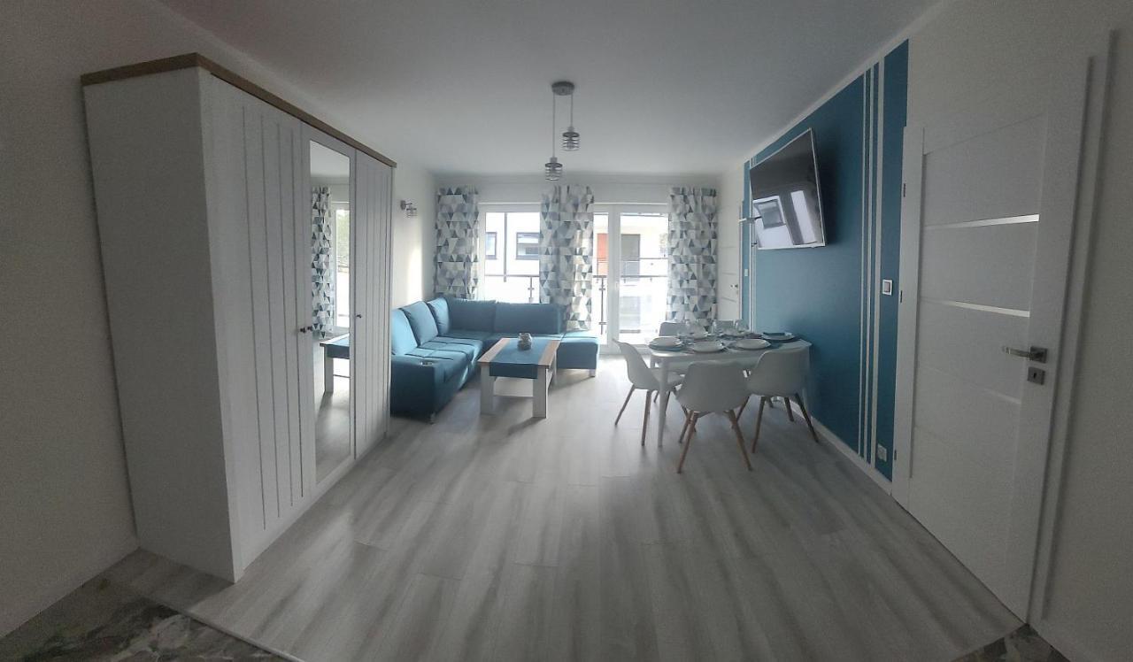 Pobierowo Baltic Apartament Turkusowy Exteriör bild