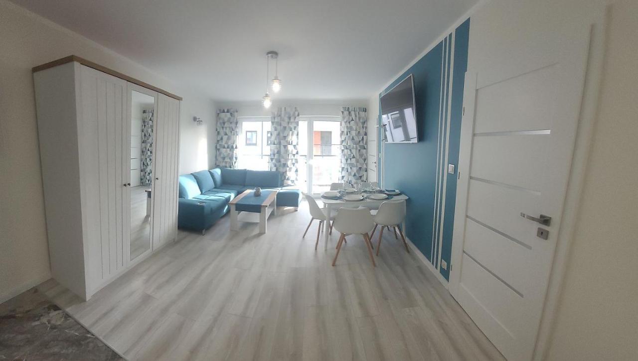 Pobierowo Baltic Apartament Turkusowy Exteriör bild